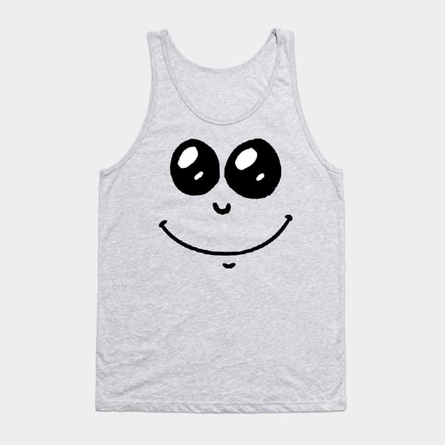 Smile Emoji Face Tank Top by Studio Hues